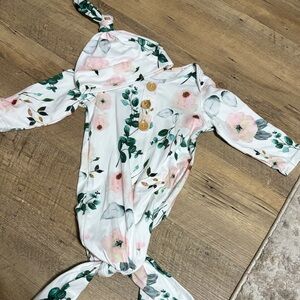 Floral Kids One Piece with Hood